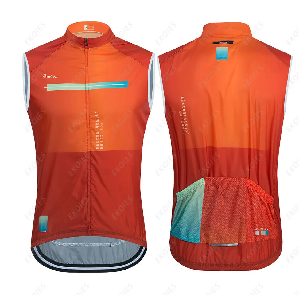 

Raudax-Cycling Vest for Men, Quick Dry, Windproof, Sleeveless, MTB, Lightweight, Waterproof, Cycling Jersey, Summer, 2023