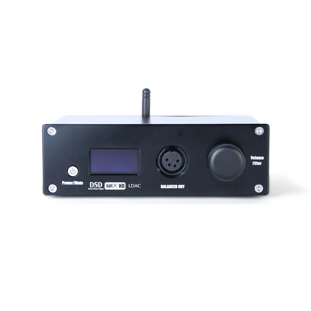 Haafee เครื่องขยายเสียงหูฟัง MI10 DAC ES9038Q2M คู่บลูทูธ5.1 APTX-HD LDAC DSD512 DOP USB SPDIF I2S โคแอกเซียลแสง