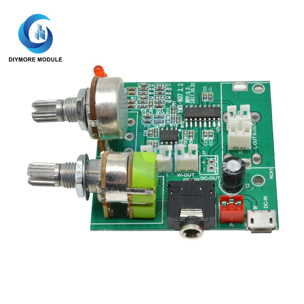 DC 5V 20W 2.1 Dual Channel Audio Amplifier 3D Surround Stereo Digital Power Amplifier Class D Subwoofer AMP Board for Arduino