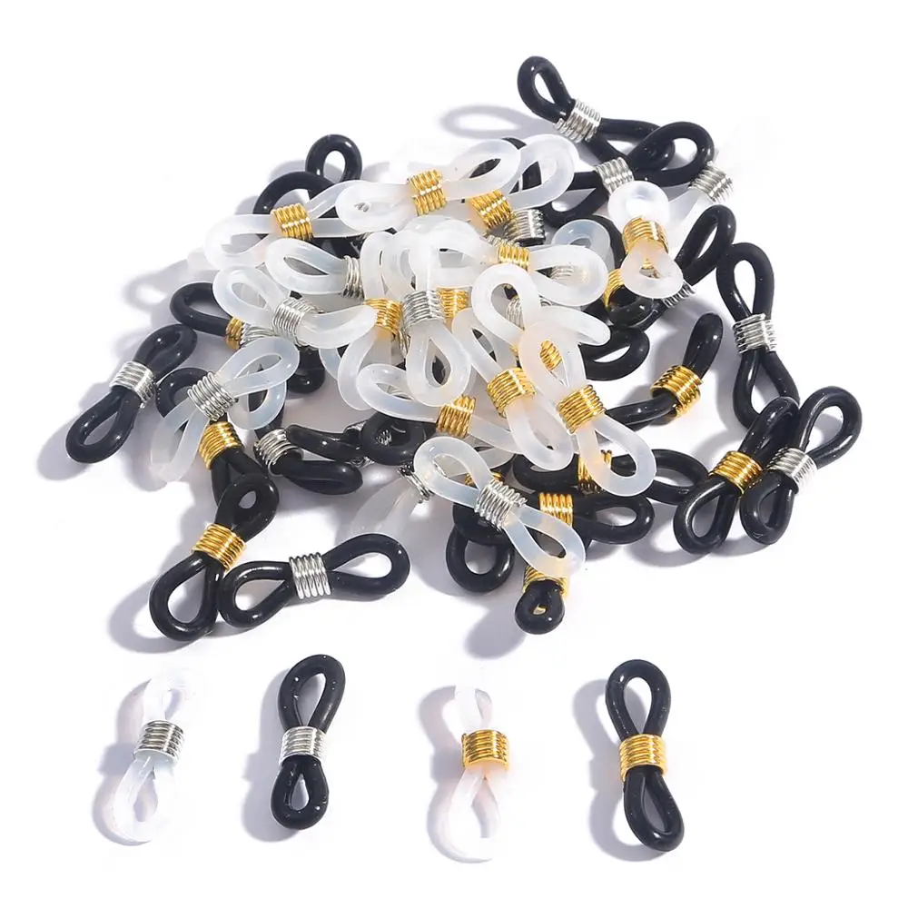 

20pcs/lot Glasses Chain Non Slip Rubber Ring Sunglasses End Loop Connector Spectacles Retainer Ropes DIY Eyewear Accessories