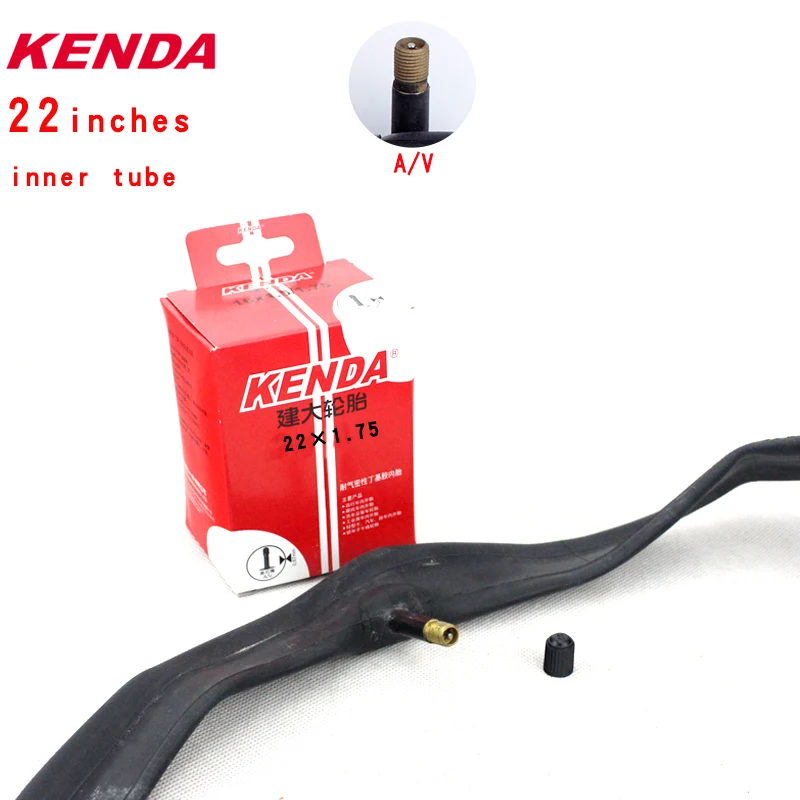 Kenda Bicycle Inner Tube 22inch 24*1-3/8 1.25 1.5 1.75 1.9 2.125 Presta Schrader Valve Camera  Cycling Mountain Bike Tube Tires