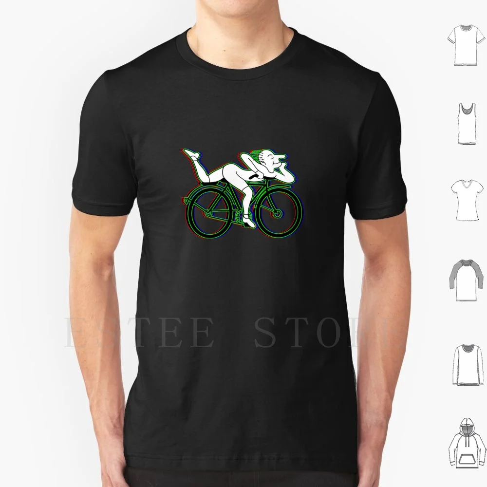 Albert Hofmann Bicycle Day Spectrum T Shirt DIY Big Size 100% Cotton Lsd Psychedelic Albert Hofmann Bike Bicycle Day Spectrum