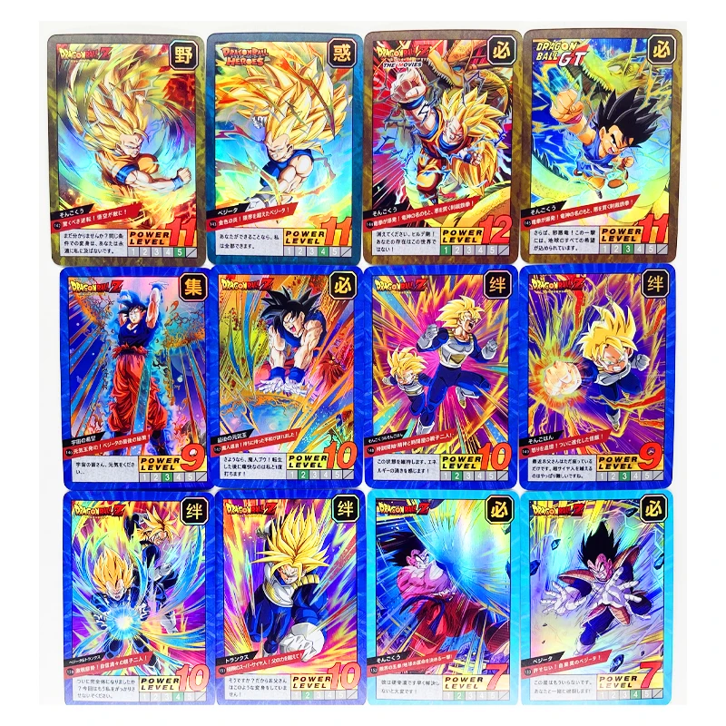 54pcs/set Dragon Ball Z GT Burst No.3 Super Saiyan Heroes Battle Card Ultra Instinct Goku Vegeta Game Collection Cards