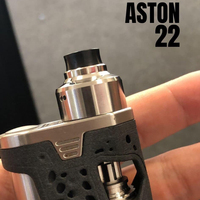 HOT Aston 22 RDA Atomizer 22mm Single Coil 100% 1:1 Rebuildable Vape Tank vs nisshoku rda haku venna rda