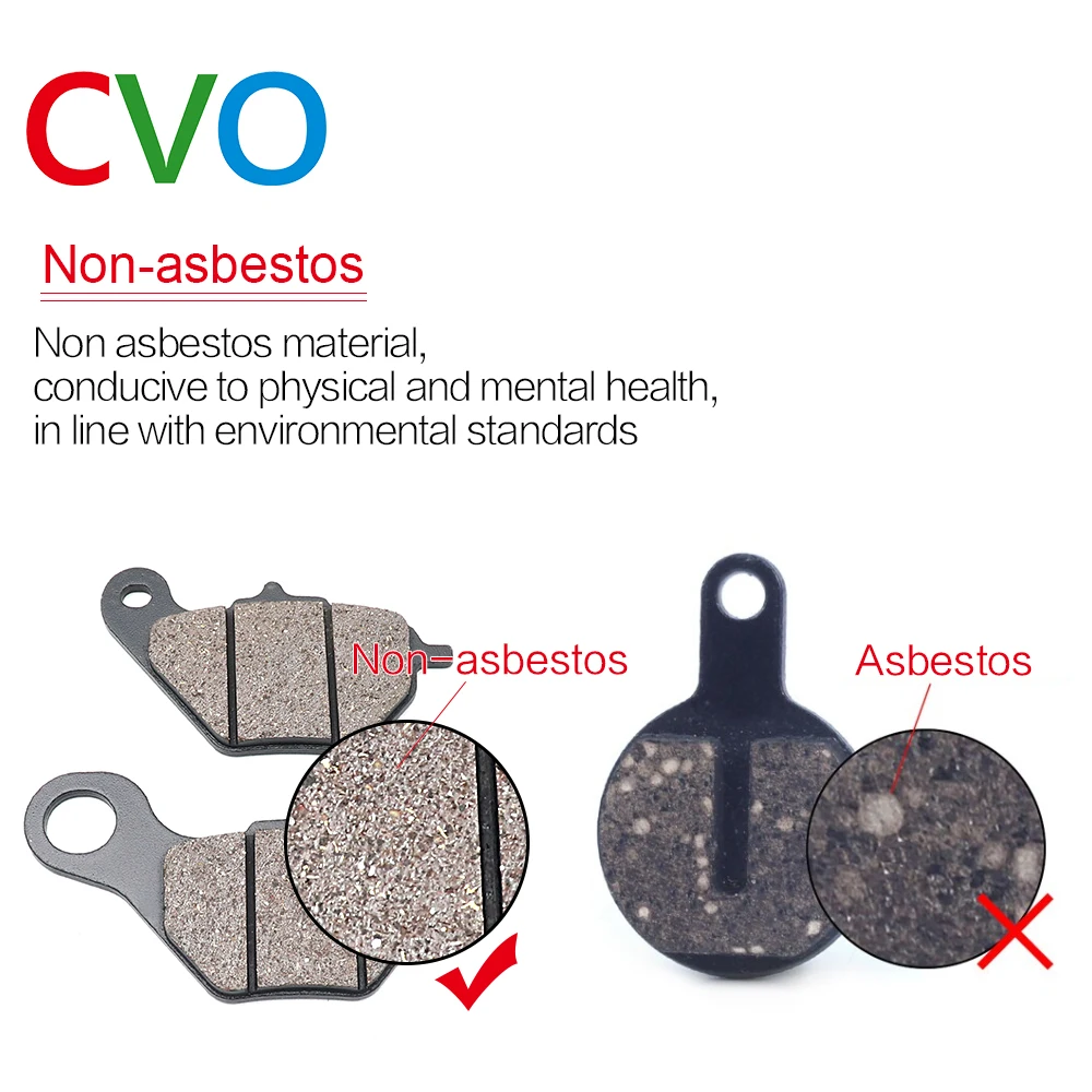 CVO Brake Pads Semi-metallic Resin Disc Motorcycle Electric Bike Motorcycle Bike Accessories Durable for All Models