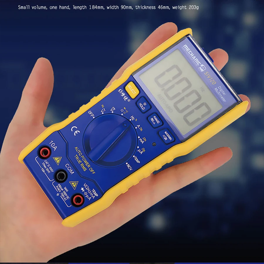 MECHANIC  SIV120  SIV119  LCD Digital Multimeter Automatic Mini Portable Multimeter with LED Light Mobile Phone Repair Tool