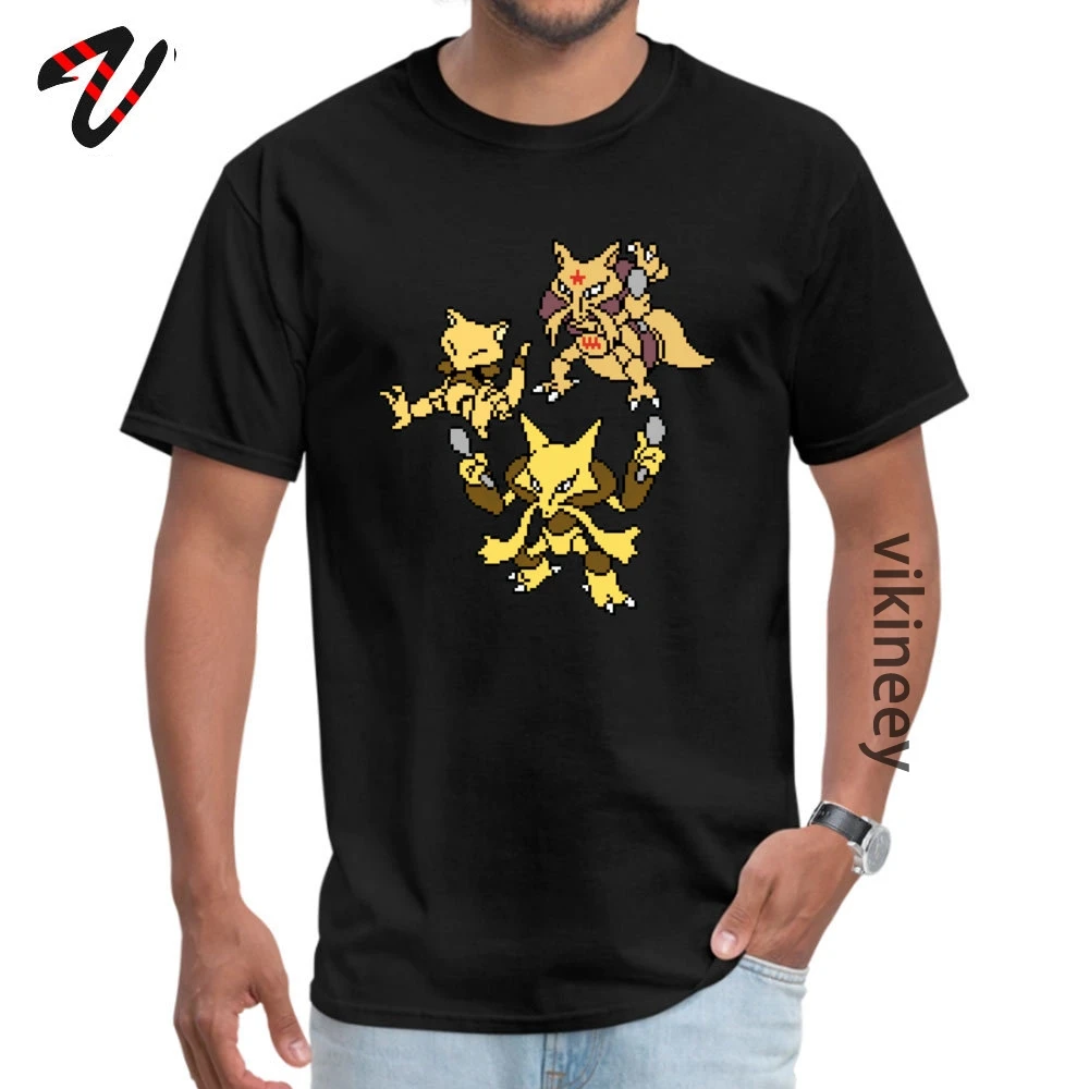 Casual Abra Kadabra and Alakazam Mens T Shirt 2019 Popular Short Wrestling Crewneck Tv Series Friends Tops Shirt Tee-Shirt