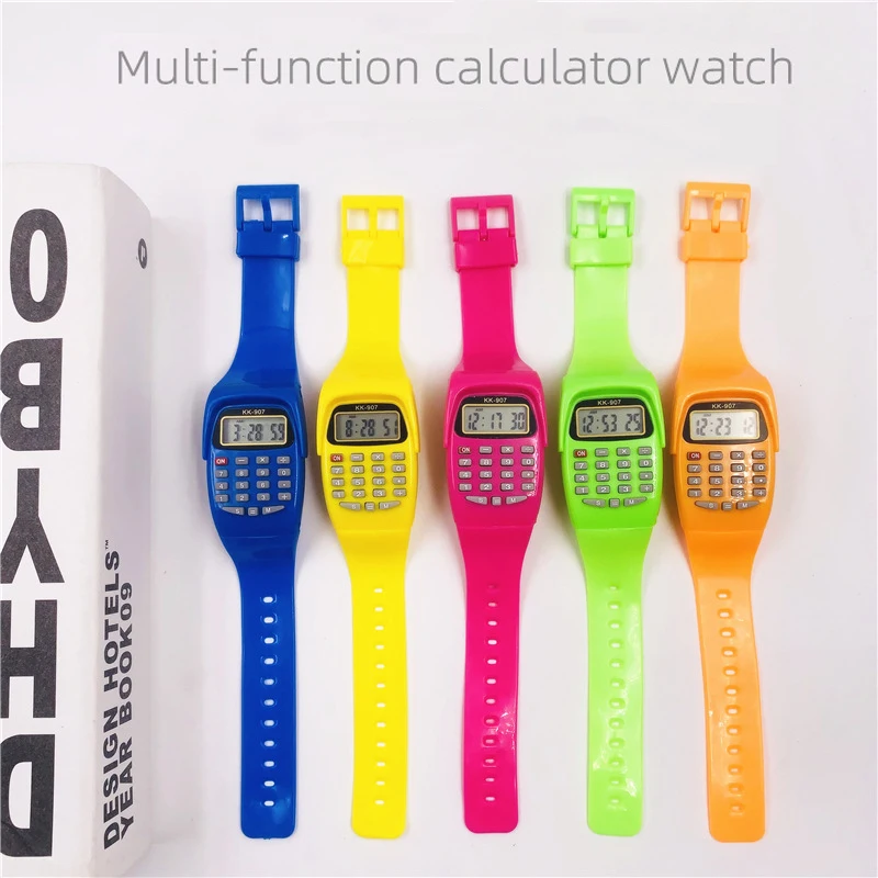 

Fad Children Calculator Watch Children Electronic Watch Date Multi-Purpose Kids Electronic Calculator Wrist Watch