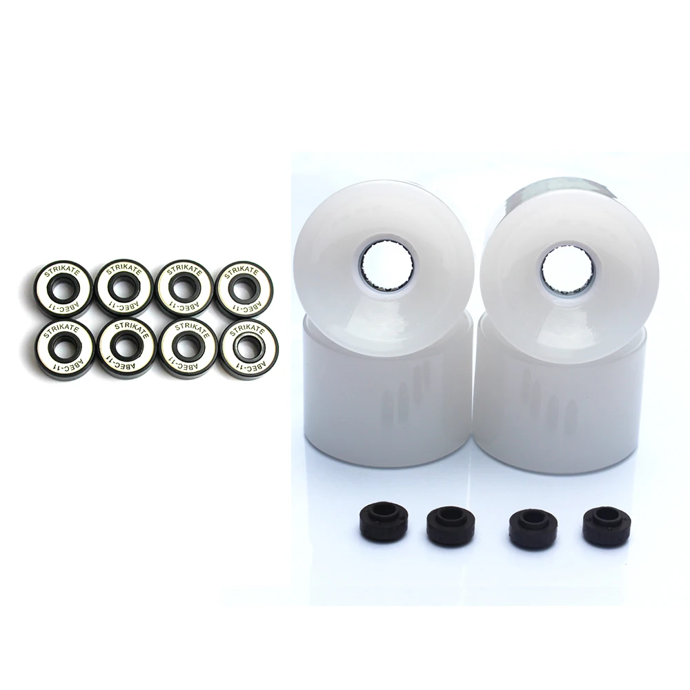 LED 70mm Frosch Skateboard Räder Surfbrett Räder mit Lager komplette