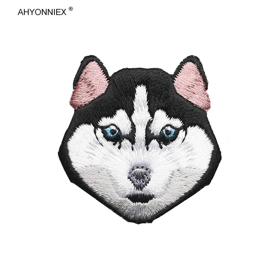 1 Piece High Quality Cute Dog Full Embroidered Patch For Clothes Applique Stickers Animal Parch Iron On Banner Baby Cloth