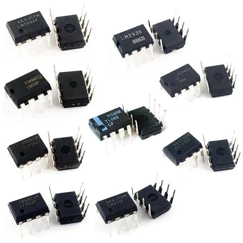 10PCS     DIP  TL082CP  TL072CP  LM293N  LM311P  LM2904P LF353P LF356N  LM258P  UA741CP  DIP