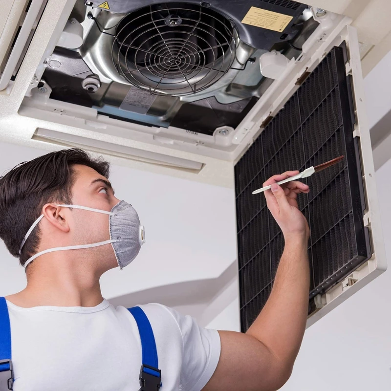 Cepillo de limpieza condensador de aire acondicionado, limpiador de aleta de CA, bobina de refrigerador, cepillo batidor para limpieza, 2 uds.