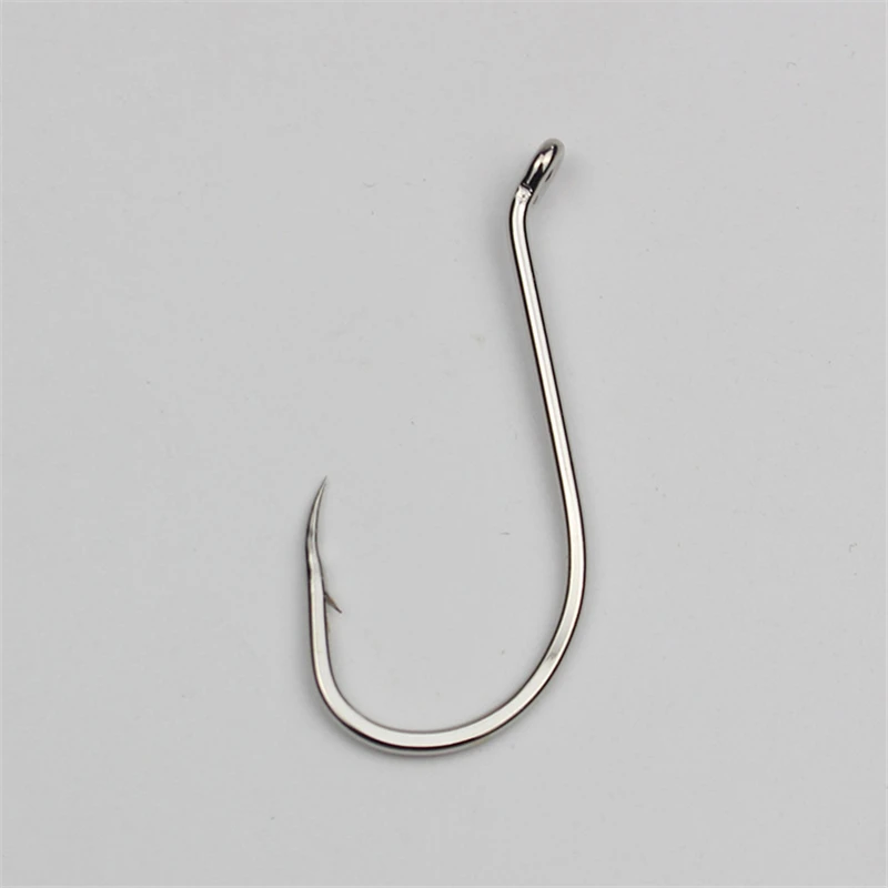 Sea Fish Hook Wholesale By Bulk Carbon Steel Barbed Eyed Circle Fishhooks Ocan Saltwater Freshwater Fishing Tackles Pesca peche