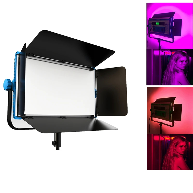 Pro APP Control RGB LED Lamp Photography Continuous Lighting DMX Compatible Photo Studio Video Film Light + handbag