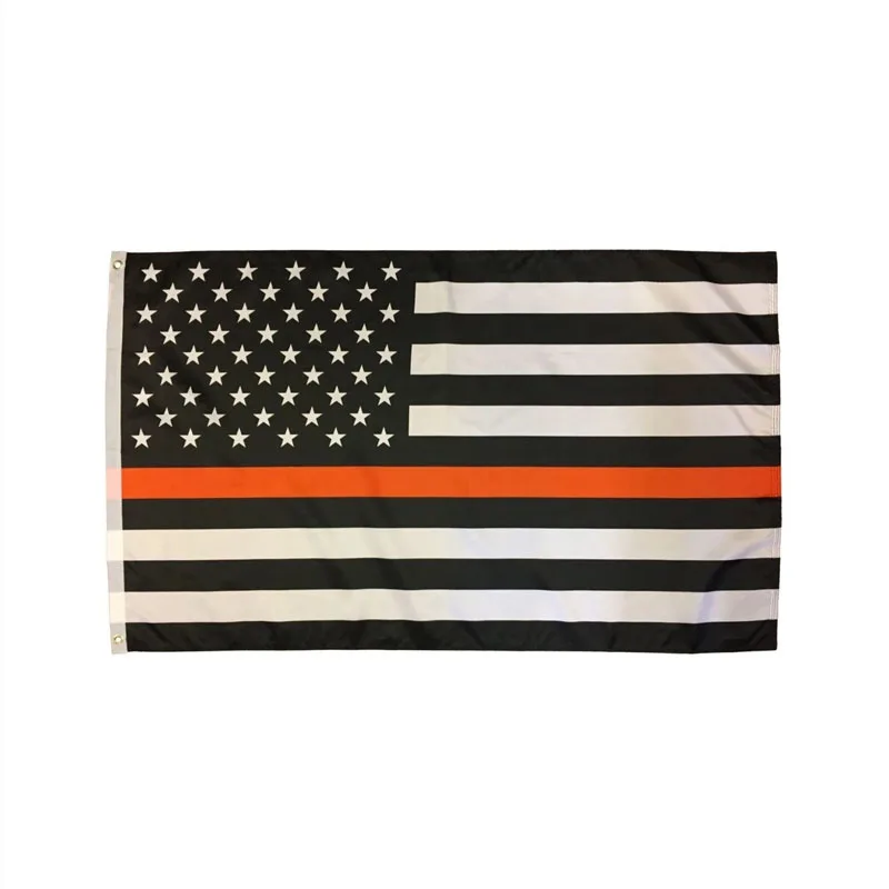 johnin 3x5Fts Search Rescue Recovery SAR Emergency EMS Personnel Thin Orange Line american flag