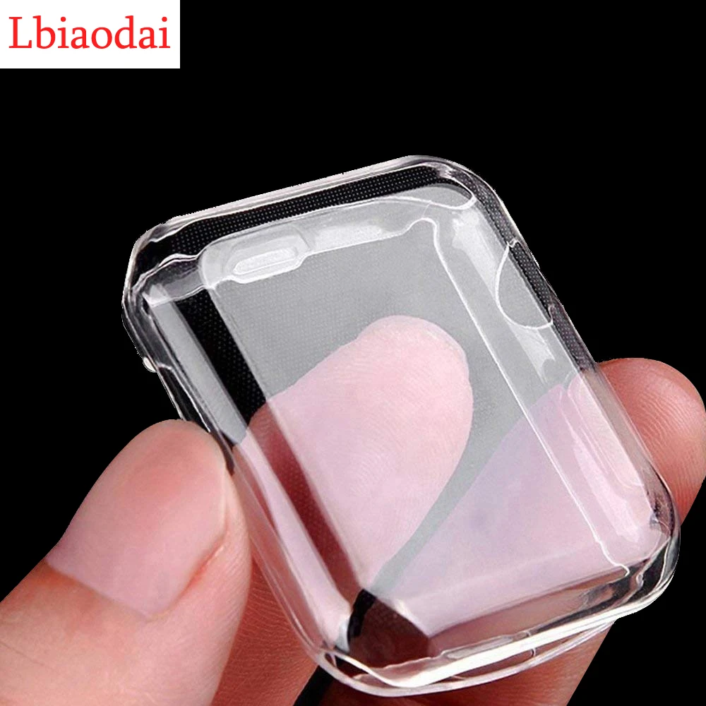 Screen Protector For Apple Watch 6 case 44mm 40mm Full TPU bumper Iwatch Cover 42mm 38mm accessories for iwatch series SE 5 4 3