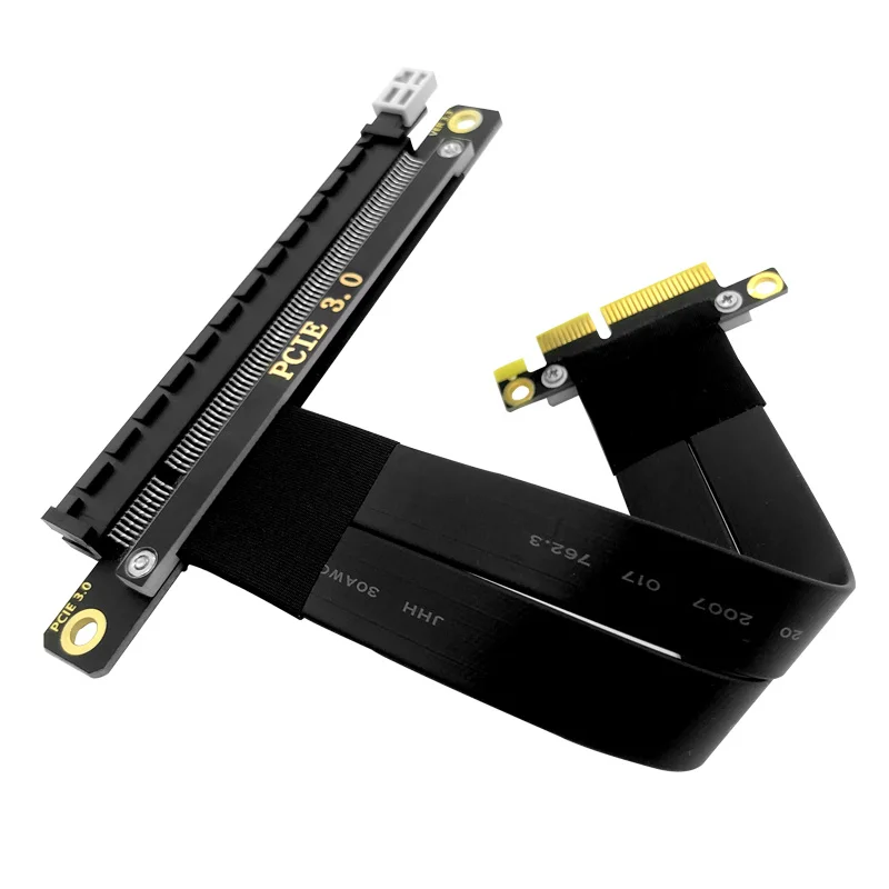 كابل تمديد PCIE Riser PCI Express من 4X إلى 16X ، كابل بطاقة Riser ، مهايئ تمديد PCI-Express ، كابل مرن