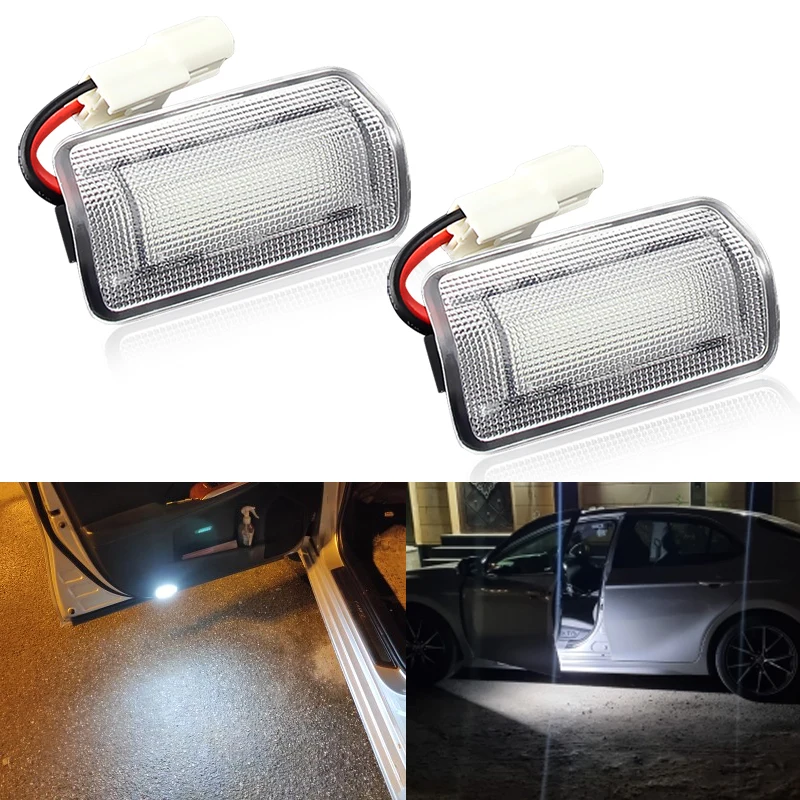 For Toyota Land Cruiser Prado 4Runner Highlander Corolla Camry WISH SAI Tundra GT86 Sienna Estima Isis LED Door Courtesy Light