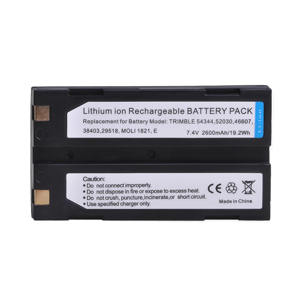 2600mAh D-Li1 Battery for Trimble 54344, 52030, 29518, 38403, R8, 46607, 5700, 5800, R6, R7, MOLI 1821, 1821E, Pentax Ei-D-Li1