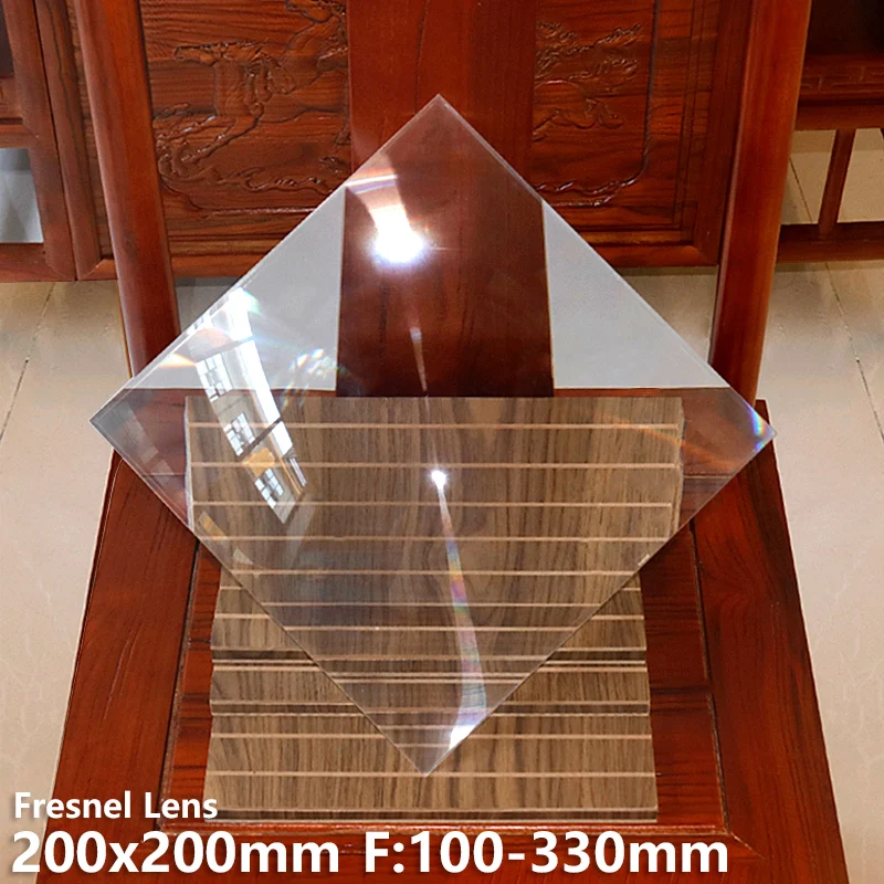 Fresnel lens 200x200mm F200mm 11