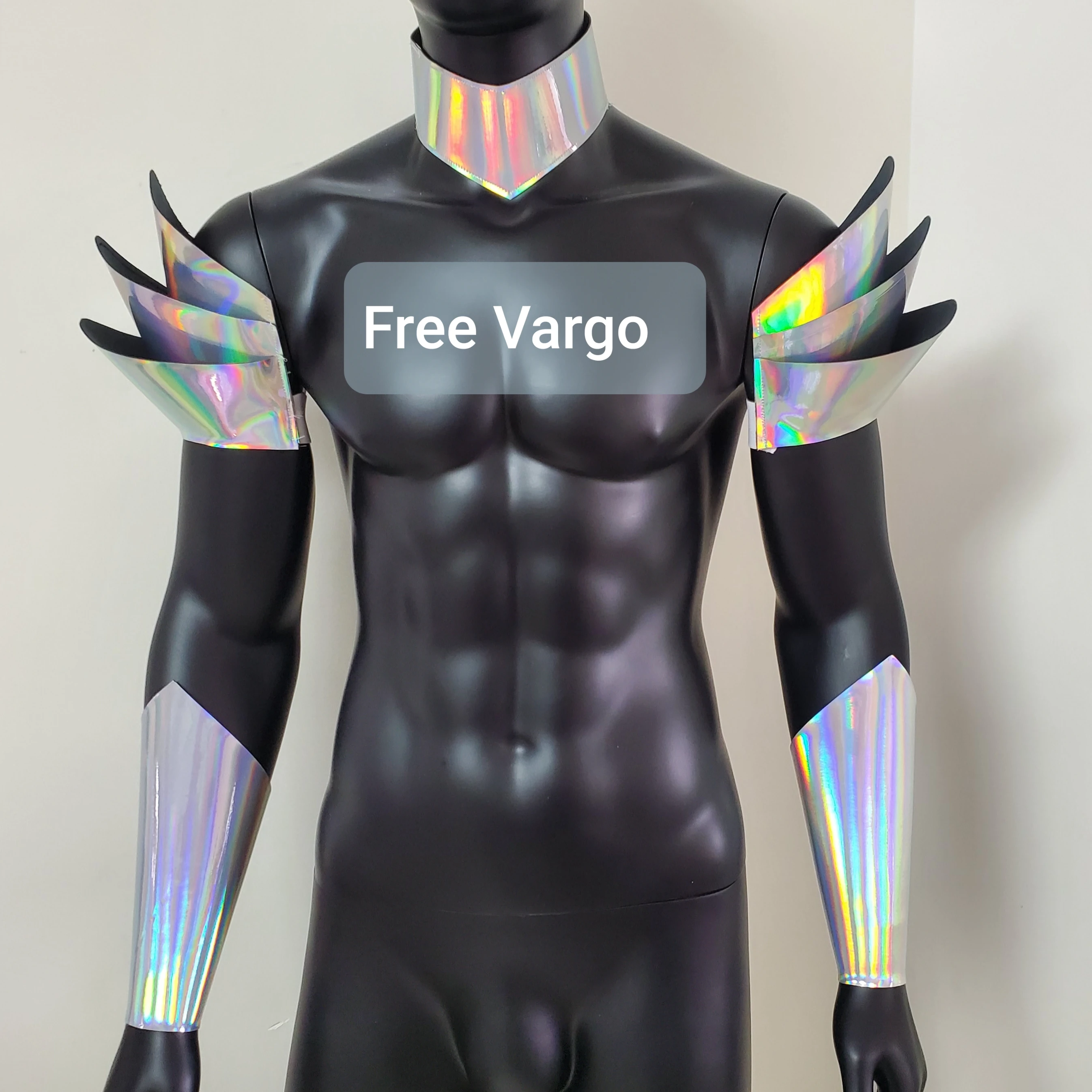 Burning Man Holographic Leather Body Harness Music Festival Wear Man's Harness Bracer Carnival Costume Festival Outfits