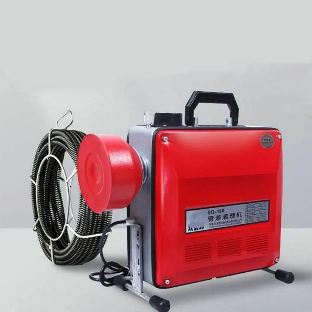 220V Professional 2200W High-power Sewer Dredger Electric Pipe Dredging Machine Cleaner Toilet Floor