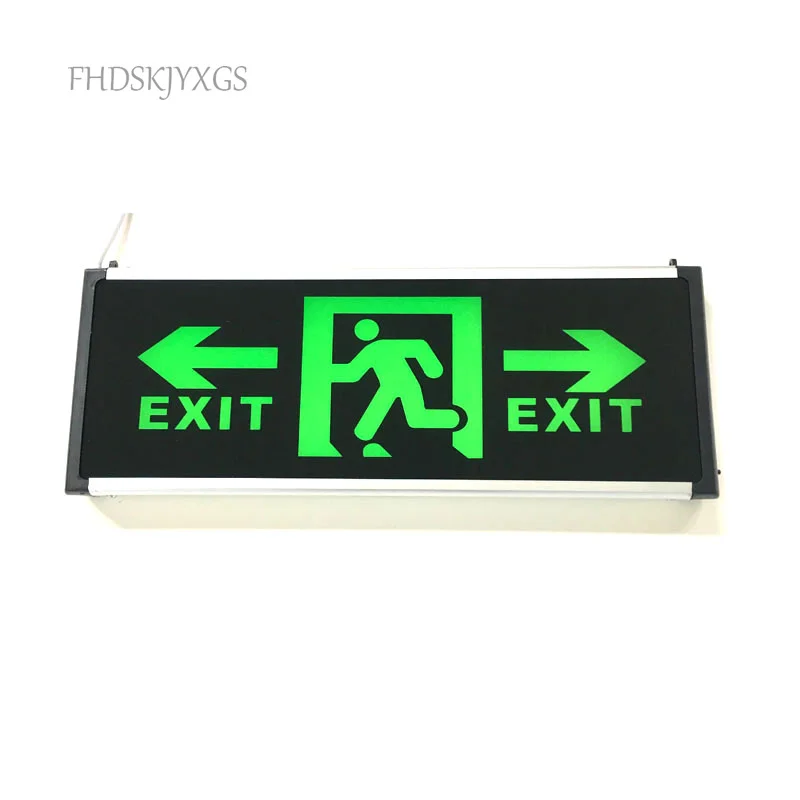 Exit Light Sign Ac110-220V Groen Exit Led Noodverlichting Brand Veiligheid Indicator Waarschuwingslampje Voor Lamp Hotel Openbare