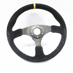 Spsld refitting racing 14 inch 350mm flat drift steering wheel / Suede steering wheel