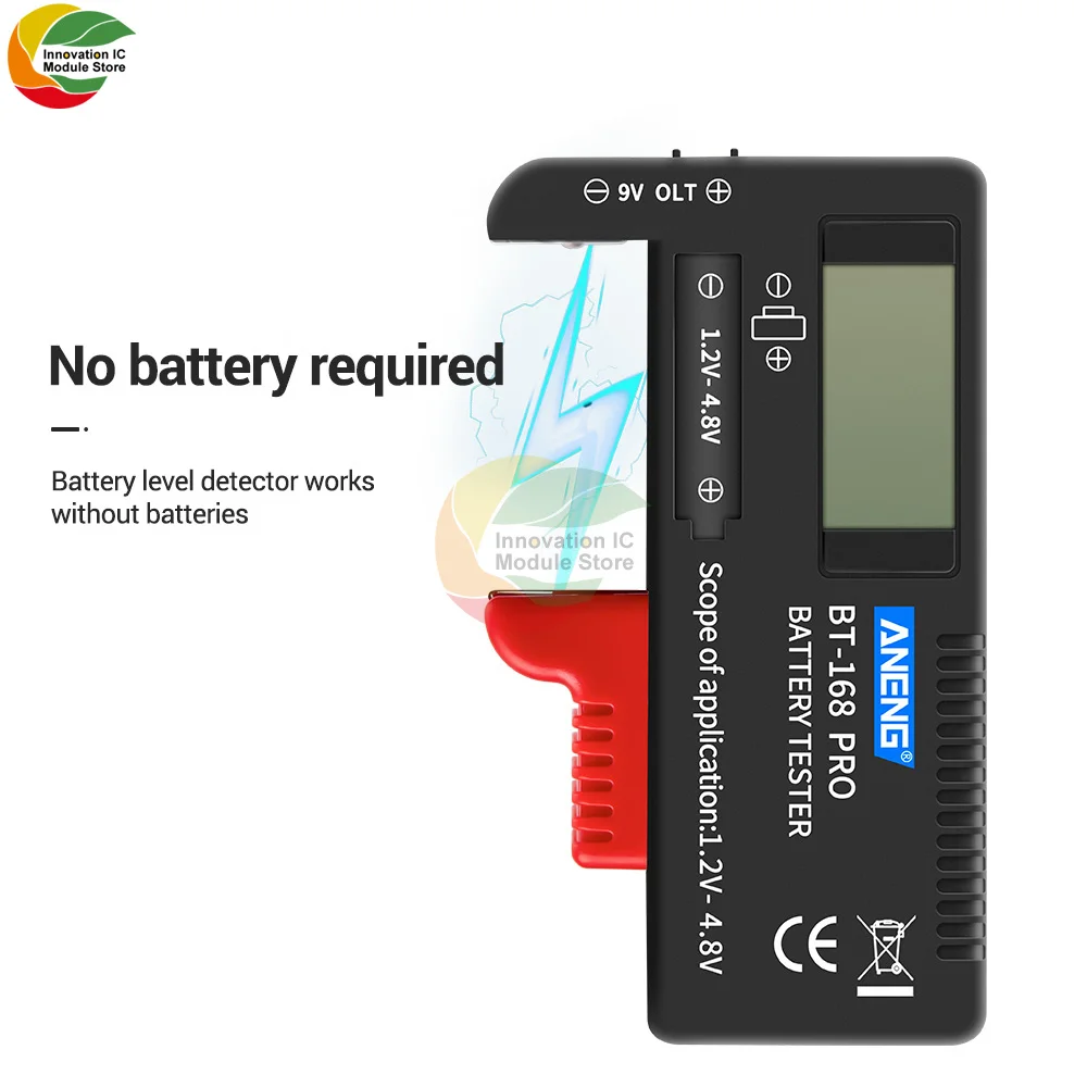 Ziqqucu BT-168 PRO Digital Battery Capacity Tester for 18650 14500 Lithum 9V 3.7V 1.5V Cell C D Batteries Tester M05 20 Dropship