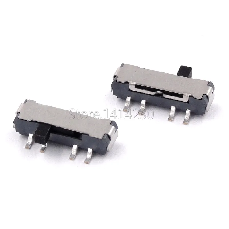 10Pcs MINI Miniature SMD SMT Side Slide Switch 2P3T 8 Pin 3 Position Toggle Switches Handle high 2mm