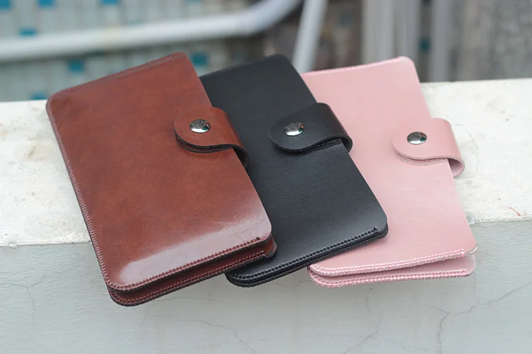 FSSOBOTLUN,For iPhone 14 Pro Max/ XS MAX/13 12 11 Pro Max Microfiber Leather Pouch Sleeve Cover Dual Mobile Phone Storage Bag