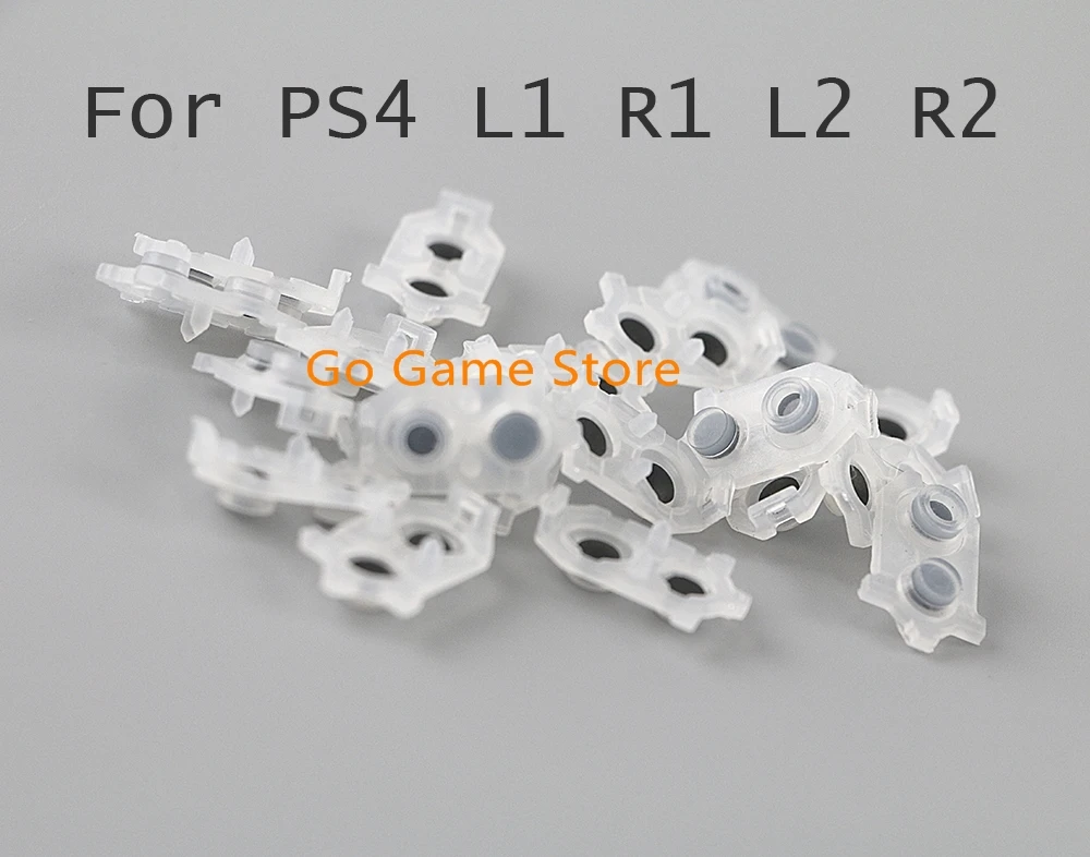 200PCS for For PS4 Controller L2 R2 L1 R1 Rubber Buttons JDS030 Silicon Rubber Pads