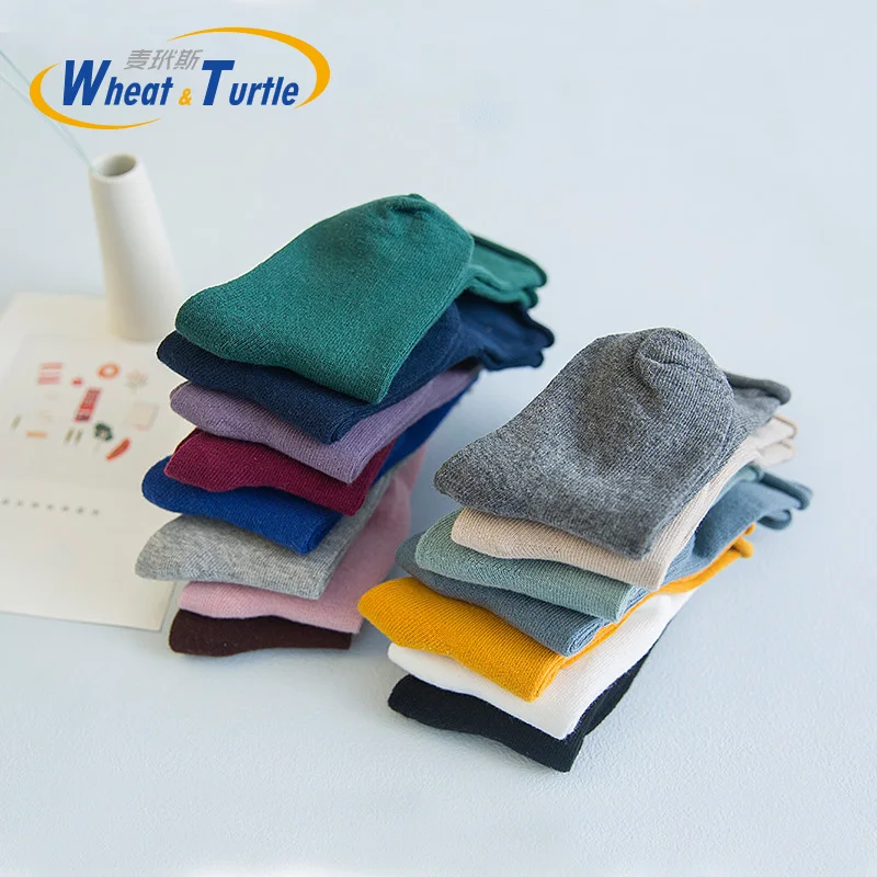 Mother Kids Children's Clothing Socks Thincken Autumn Winter Soft Cotton Unisex  Solid Color  For Baby  Child