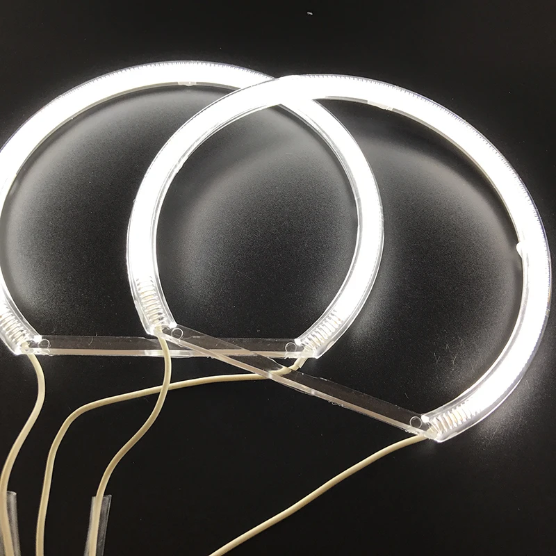 3 years warranty Hight quality 4x131mm CCFL Angel Eyes Kit Warm White  Ring For BMW 3 5 7 Series E36 E38 E39 E46 Demon Eye