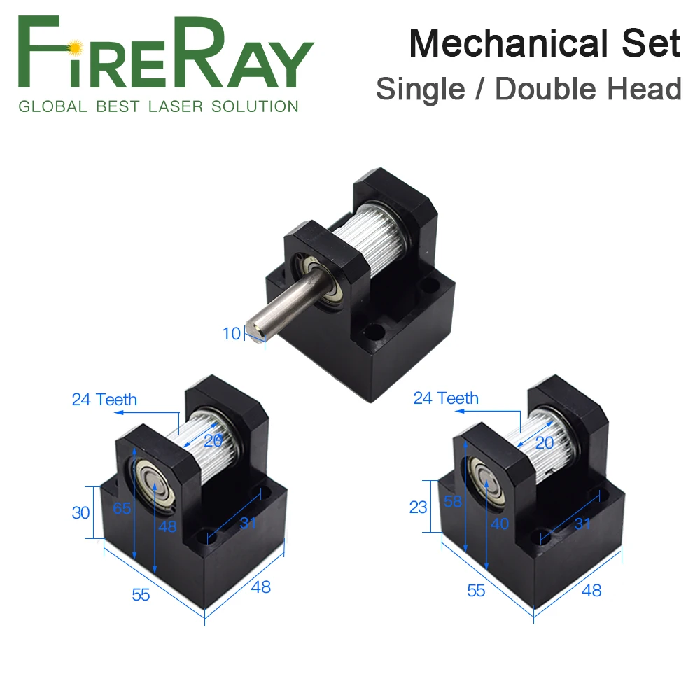 Fireray Co2 лазерные металлические детали передачи лазерная головка набор механических компонентов для DIY CO2 лазерный гравировальный и режущий станок