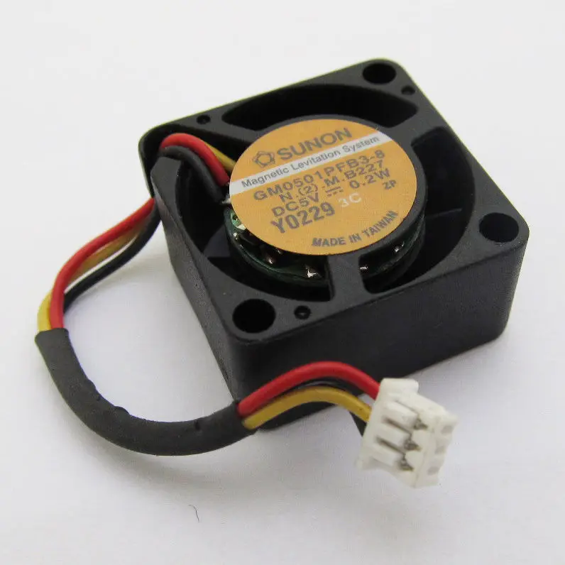 1pc SUNON GM0501PFB3-8 5V 0.2W 20mm x20x10mm 2010 Mini DC Fan 3pin Connector