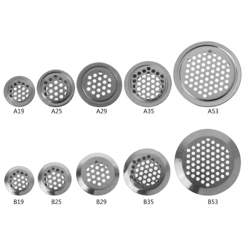 In Acciaio Inox Air Vent Foro di Ventilazione Feritoia Rotonda A Forma di Ventilazione Della Maglia di Fori