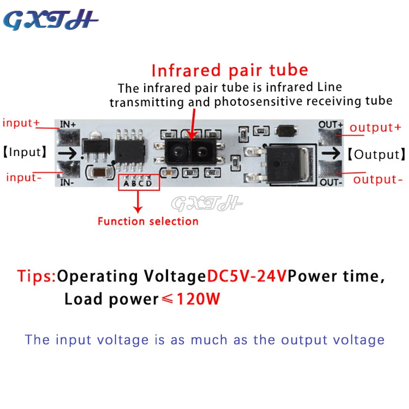 5-24V modulo interruttore a induzione manuale a onda spazzata a mano sensore di spazzata a mano armadio per casa intelligente armadio LED luce di controllo dimmerabile