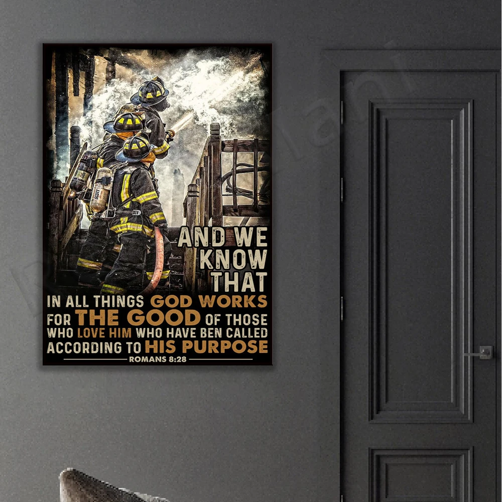 pompier pompier et Nous savons que dans masa les اخترات Dieu Traville pour la bonne affiche maison maison affiche de decor vi #4