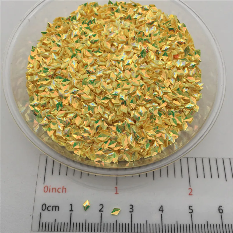 New Hot 20g/Lot 2*4mm 3D Rhomb Shape Sequins Pvc Loose Sequin Paillettes Party Craft,DIY Nail arts,Wedding Decoration confetti