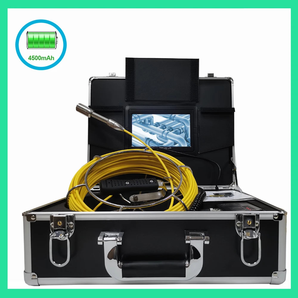 

7inch Monitor No-DVR 20-50m 23mm Waterproof Pipe Camera Lens Drain Sewer Pipeline Industrial Endoscope Inspection Video System