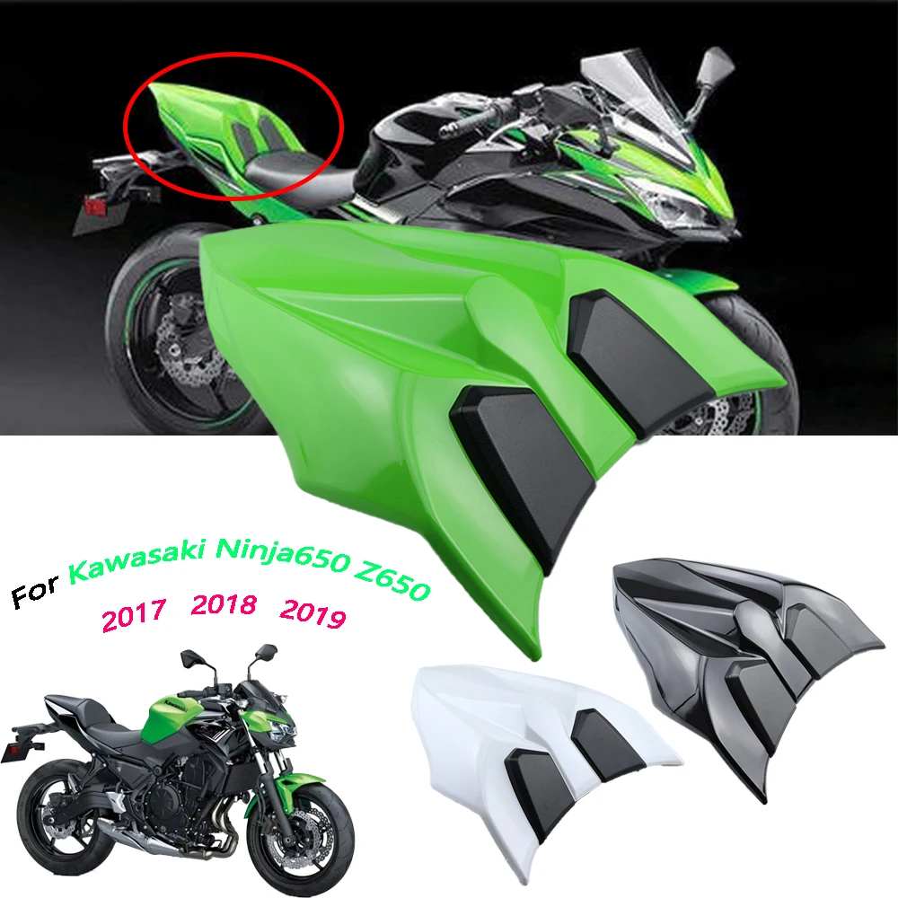 

For Kawasaki Ninja650 Z650 Seat Cover Rear Pillion Passenger Hard Solo Seat Cowl Hump Faring Ninja 650 Z 650 2017 2018 2019