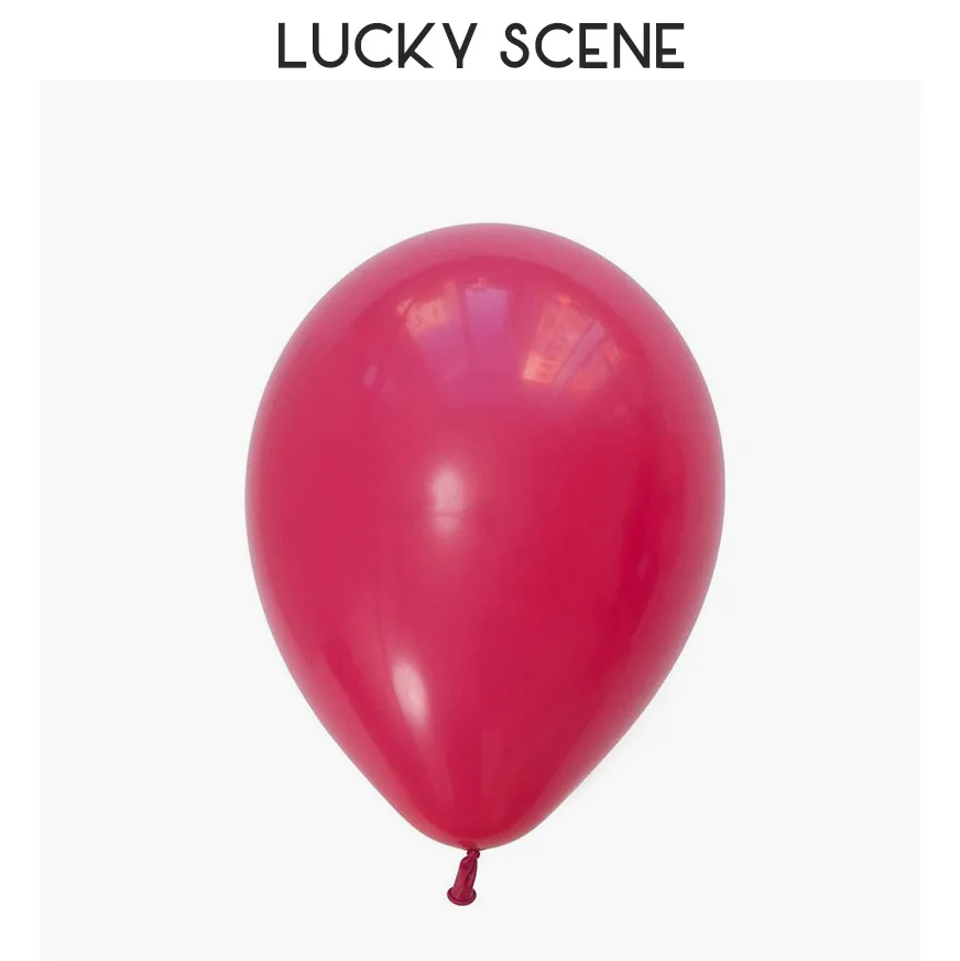 15Pcs 10“  Solid Color Monochrome Birthday Balloon Kids Party Accessories Bright Colorful Thick Latex Balloon S00078
