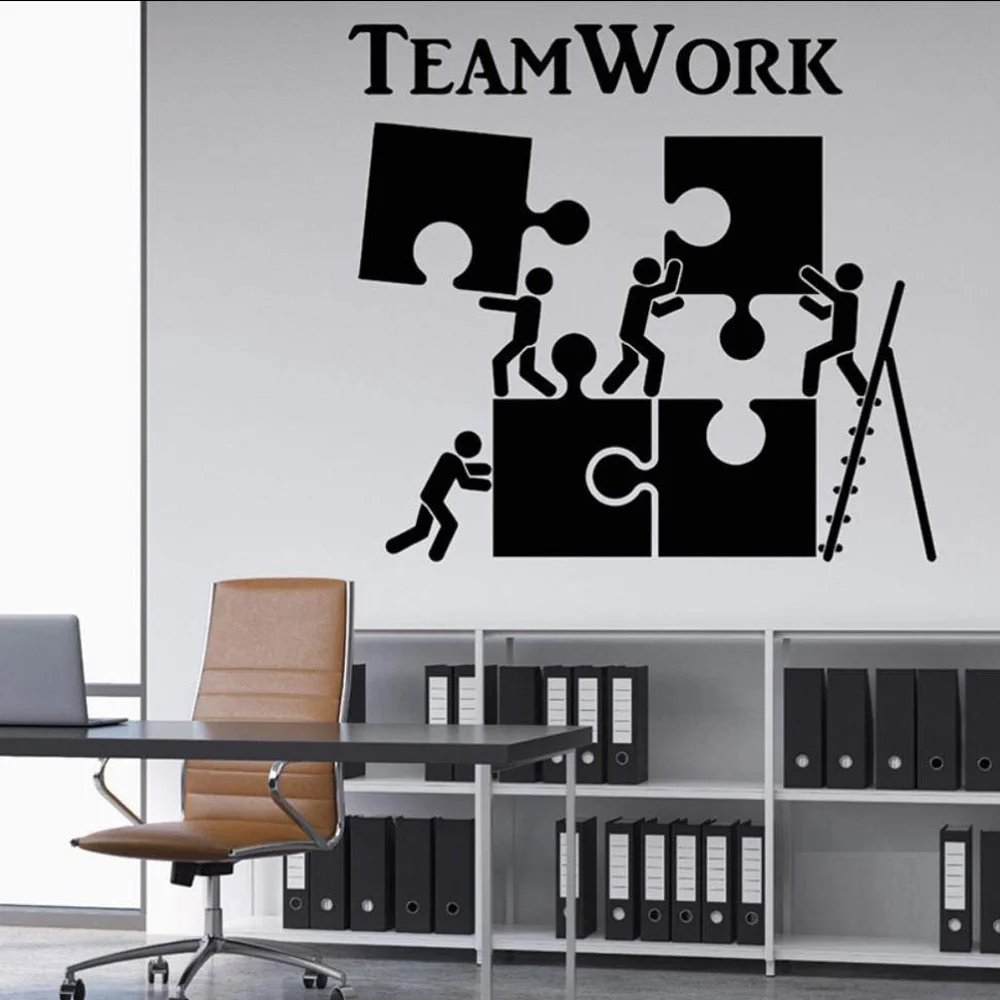 

Wall Stickers Murals Teamwork Motivation Office Worker Wall Decals Home Interior Decor Teamwork Wall Decals Art Wallpaper