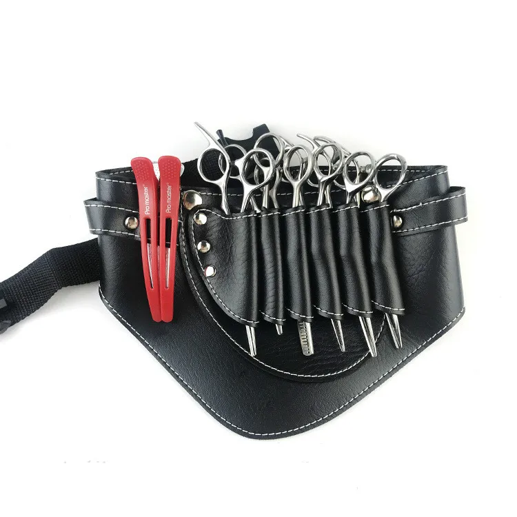 

Hairdresser Barber Hair Scissors Bag Shears Bags Tool Hairdressing Holster Pouch Case with Waist Belt Rivet Clips Bag