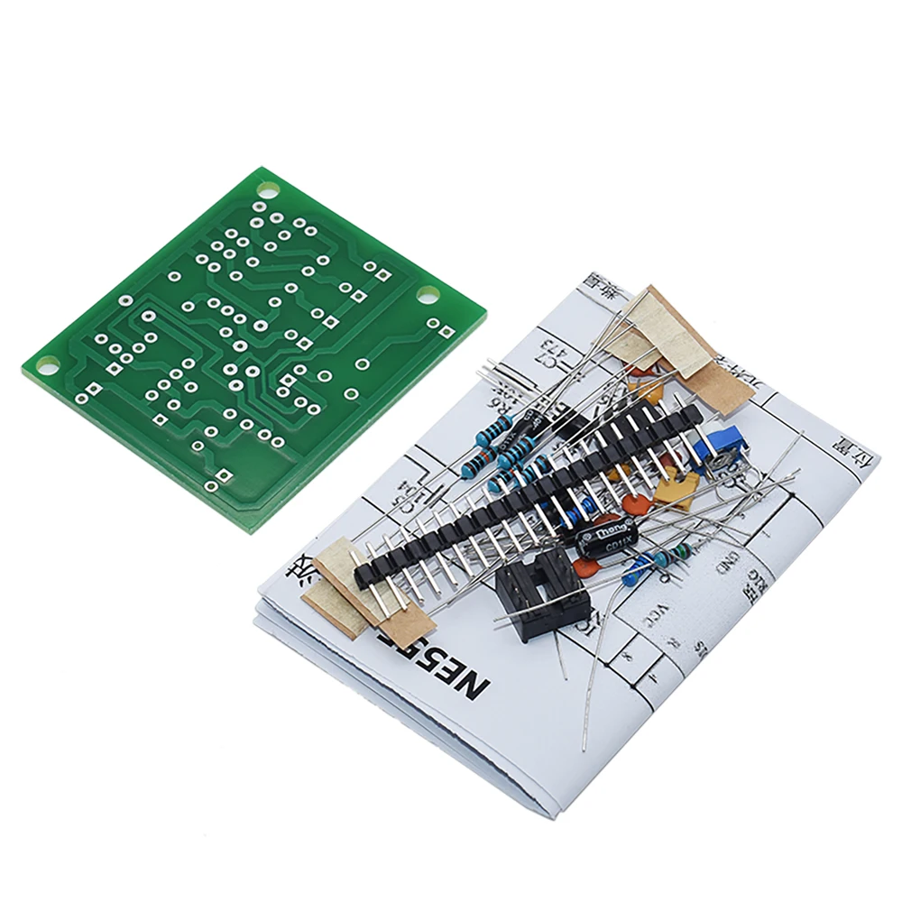 Módulo generador de pulso DC6-12V NE555, generador de onda sinusoidal/triangular/cuadrada, generador de señal de forma de onda multicanal, Kit DIY