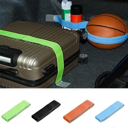 Car Trunk Storage Oraganizer Hook and Loop Strong Adhesion Fixed Straps Solid Color Baggage Debris Anti-drop Magic Stickers Band