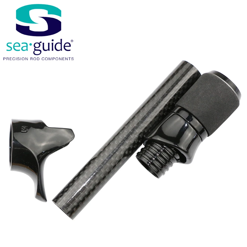 SeaGuide 1Set Size 16 2A Cork EVA Aluminium Trim Hood Spinning Casting Reel Seat Set DIY Rod Building Component Repair Accessory