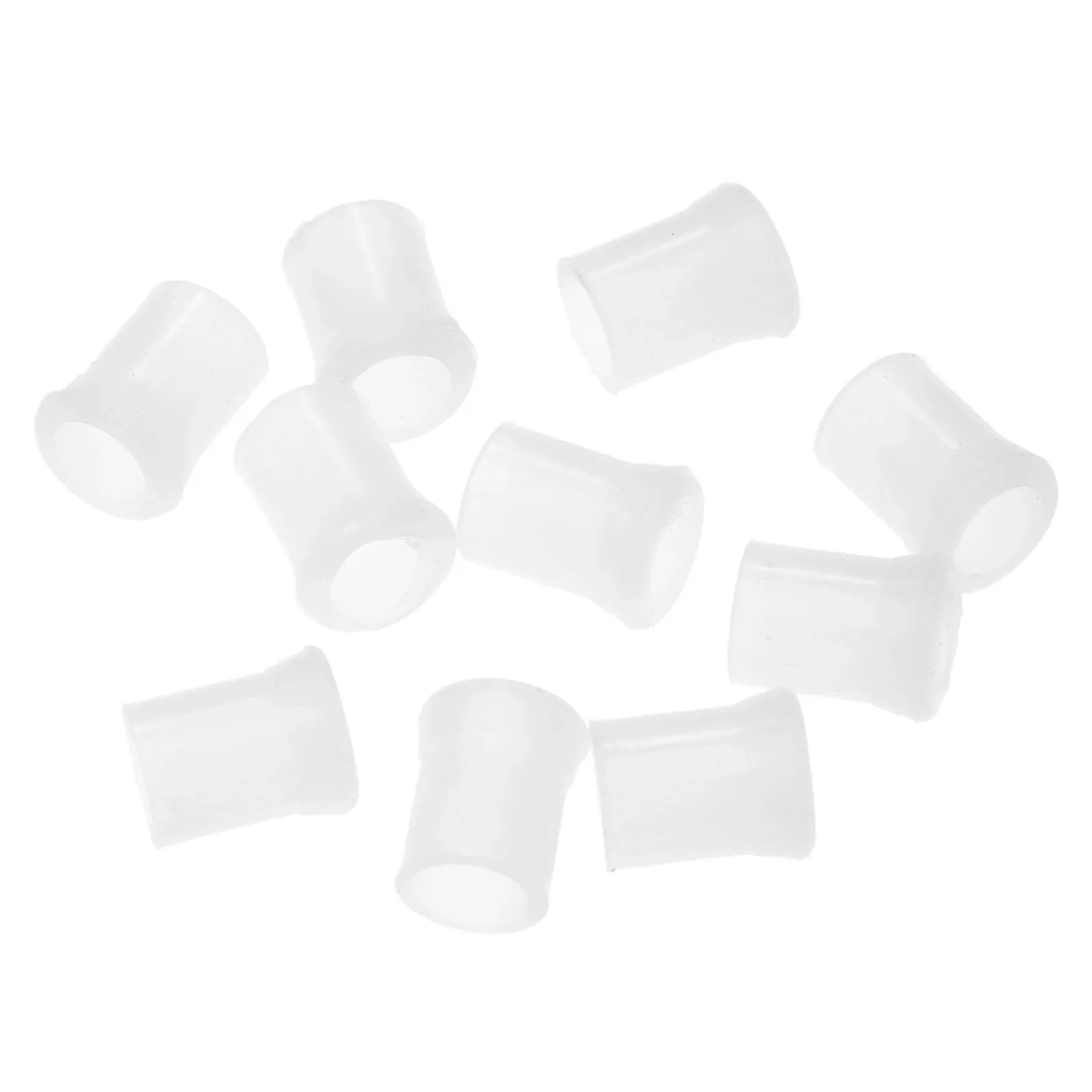 10pcs Rubber Smoking Pipe Holder Mouthpiece Herb Tobacco Smoking Pipe Soft Tip Grips Bites Smoke Accessories White Cigar Tools