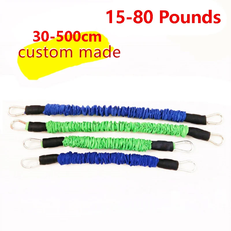 Corde en Latex Anti-Rupture sur Mesure pour Entraînement Physique, Bandes en Caoutchouc pour Gym, Taekwondo, 30 à 500cm, 15 à 80 Livres